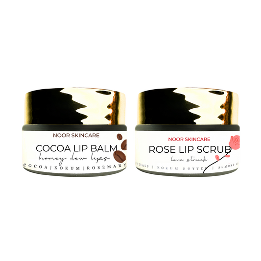 Combo: Cocoa Lip Balm + Rose Lip Scrub