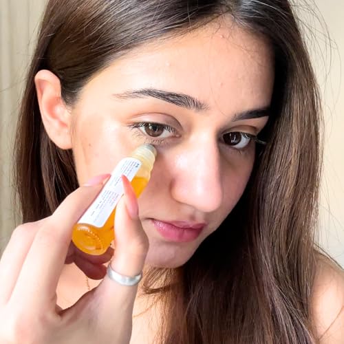 Noor Skincare Under Eye Serum - for Dark Circles Removal and Wrinkles, Under Eye Roll On & Dark Circle Remover, Anti Wrinkle, Heals Puffy Eyes and Fine Lines, 100% Organic (Women/Men)