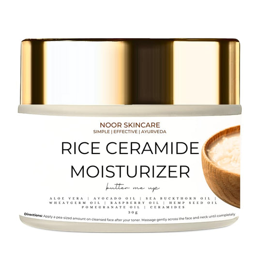 Noor Skincare Ceramide Moisturizer for Face with Vit C | Hydrating, Non-Comedogenic, Oil free moisturizer for Oily, Dry, Combination & Acne Prone Skin | Barrier Repair Cream for Women & Men (30 gm)