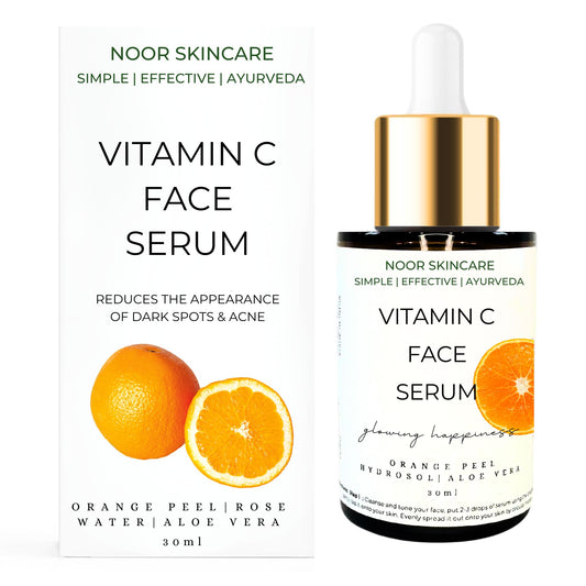 Noor Skincare Vitamin C Face Serum for Glowing Skin, Dark Spot Correcting Glow Serum, Dry and Oily Skin, Pore Minimizing, for Acne and Dark Spots, Women/Men